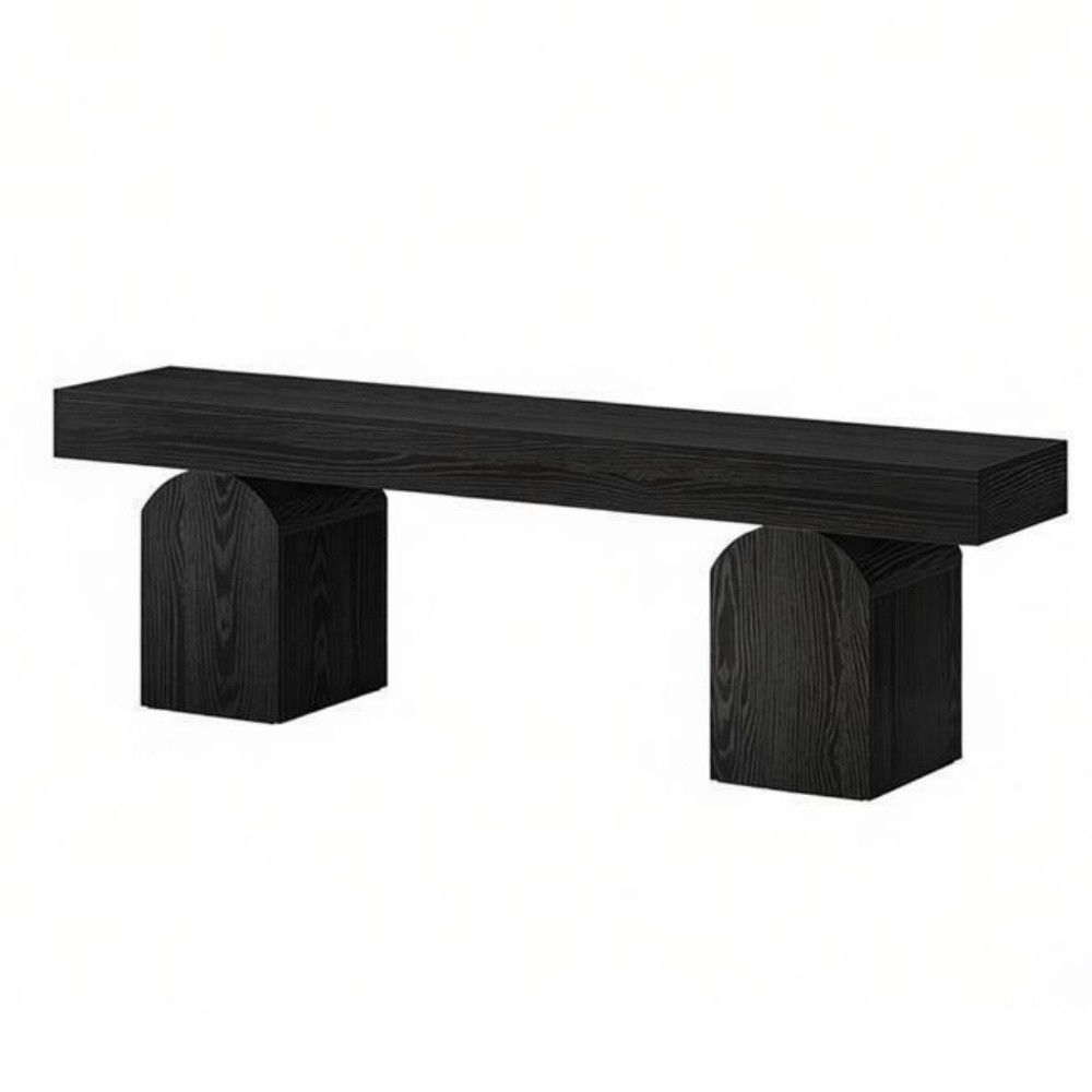 Black Entryway Bench Shoe Bench Hallway Bench Wooden Indoor Bench Dining Bench