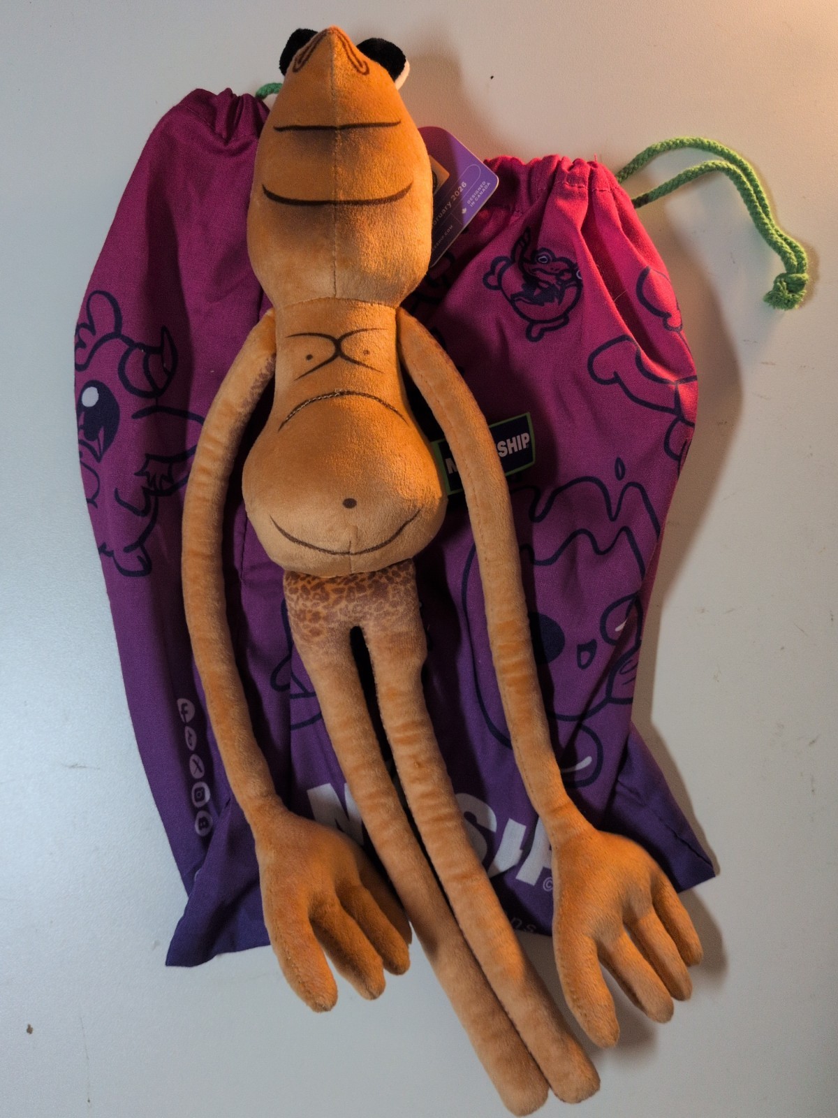 Makeship Marcus The Worm VRChat Roflgator Night Crew Plush Figure LE/4533 New