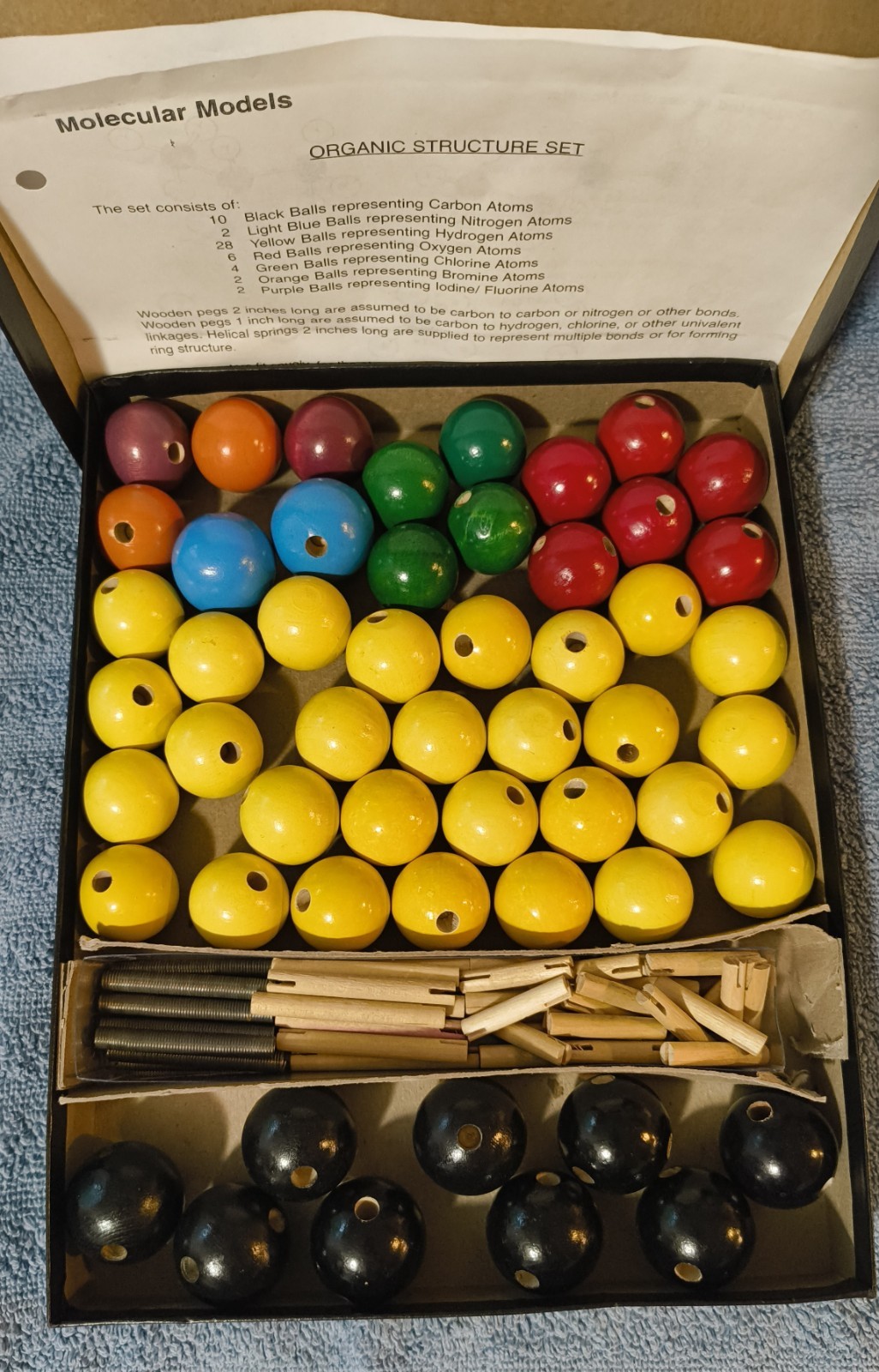 Christensen Organic Structure Set 9078 Chemistry Molecular Model Kit Read Descr.