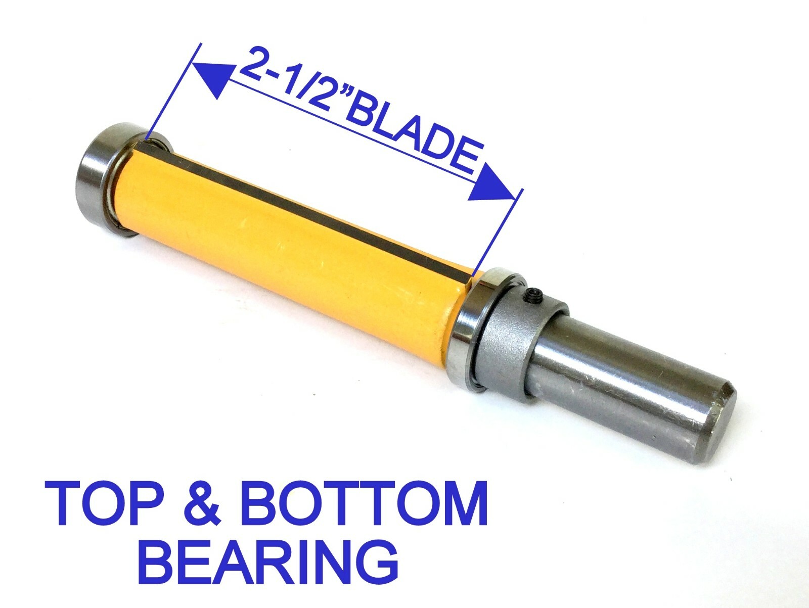 1pc 1/2 SH 2-1/2" Extra Long Trim Pattern Top&Bottom Bearings Router Bit S
