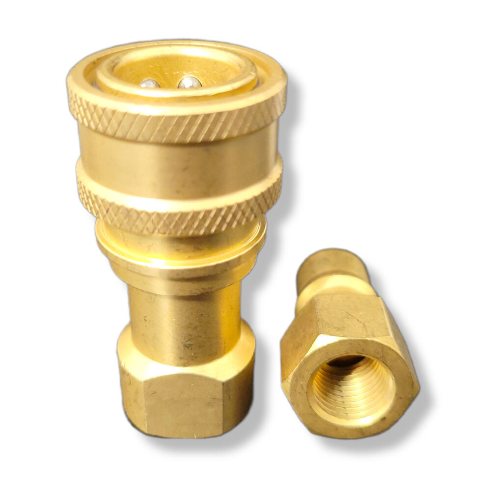 1/4" Brass Quick Disconnect Coupler Carpet Cleaning Extractor Wands & Hose 2pcs