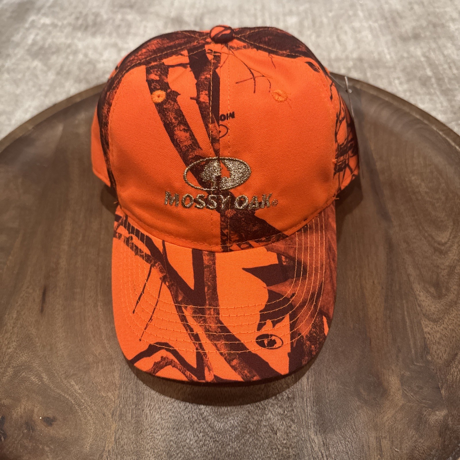 Mossy Oak Blaze Orange Men’s Adjustable Baseball Hat