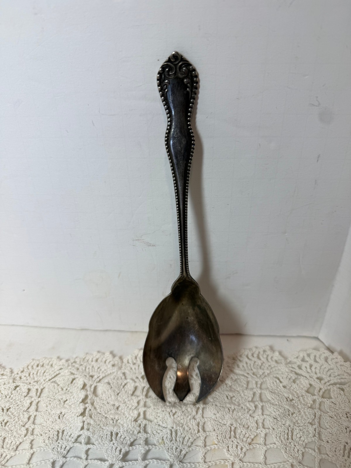 Rogers Silverplate Ice Cream Serving Spoon Spork