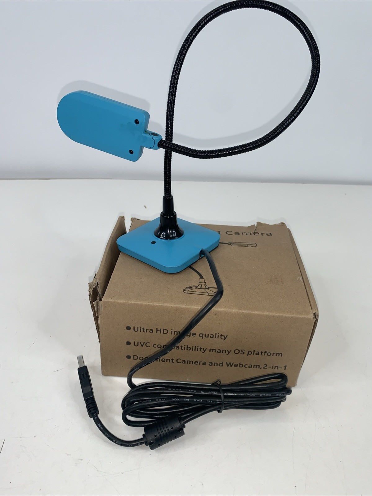 Document Camera Ultra HD 5mp USB Camera (Blue)