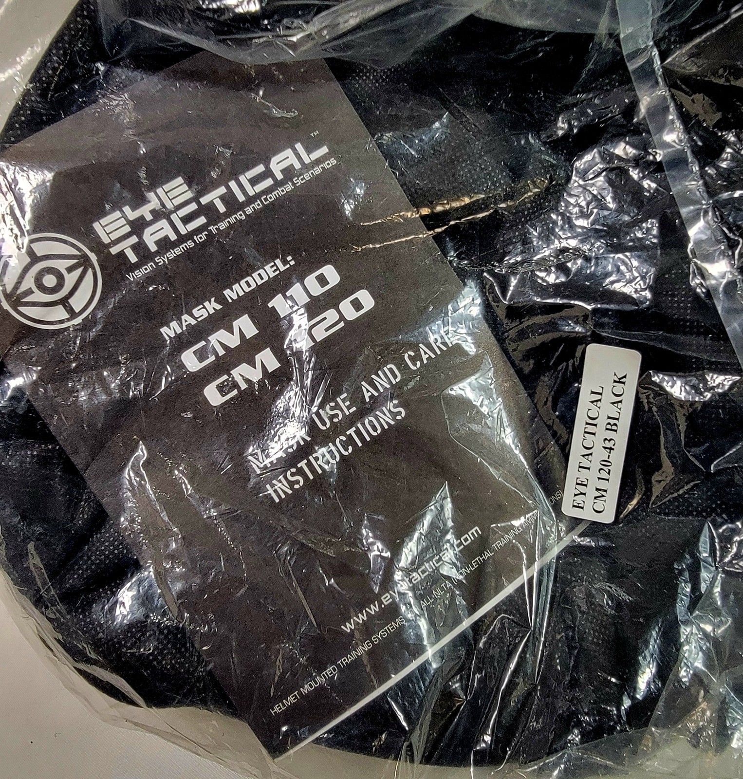 RARE! Eye Tactical CM 110/120 Series Google and Neck Protector System