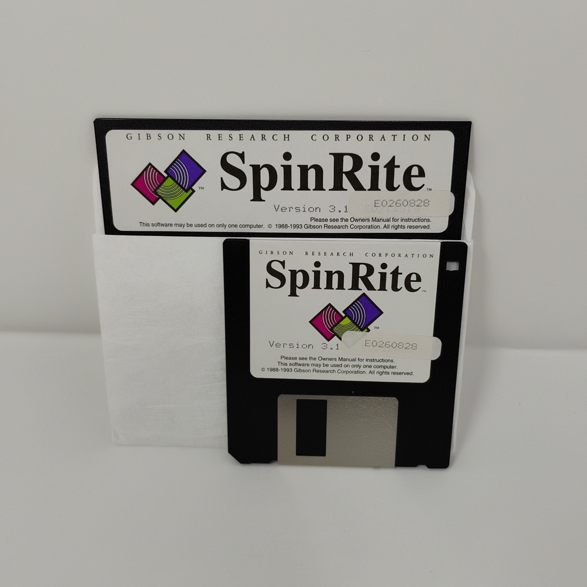 SpinRite 3.1 Disk Drive Data Recovery Software 3.5" 5.25" Floppy Disks + Manual