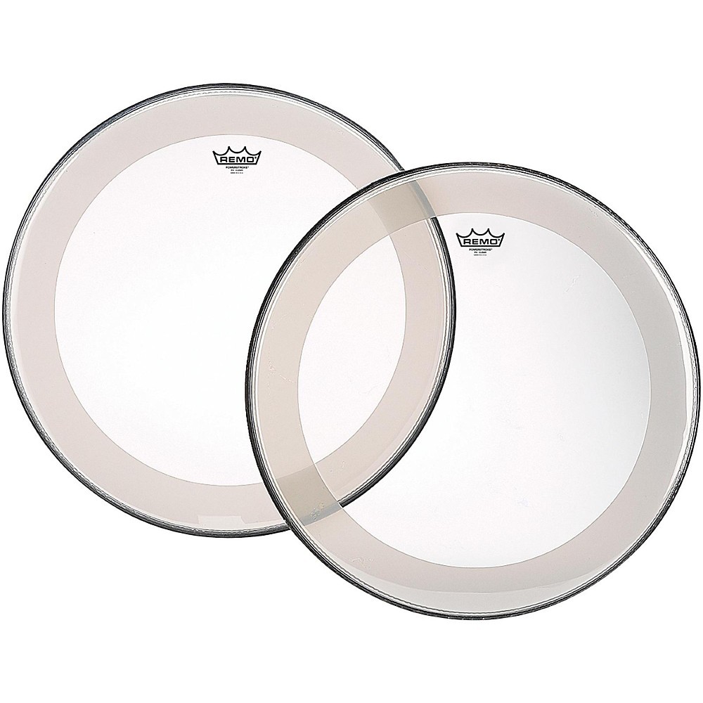 Remo Powerstroke 4 Clear Batter Bass Drum Head with Impact Patch 22 in.