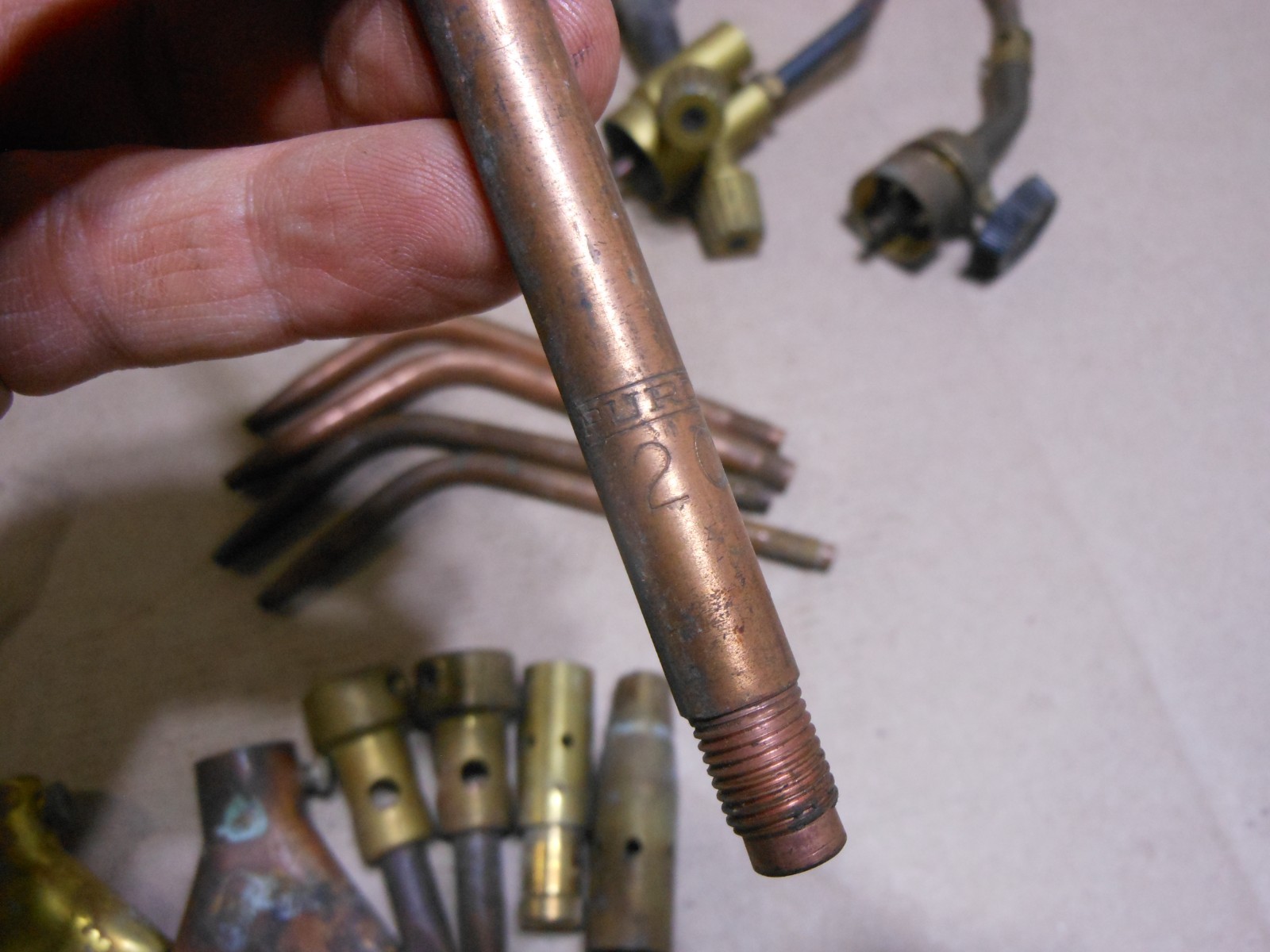 Lot of Torch Soldering Welding Parts Tips Valves - See pics