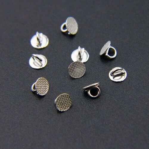 50 Pcs Dental Eyelets Round Direct Bonding Mesh Base Orthodontic Crimpable Hook
