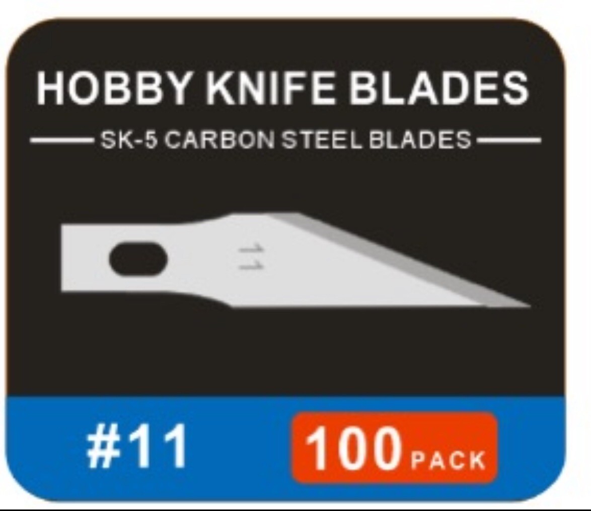 100 Refill Blades For X-Acto Replacement Blades Fine Point No. #11 Hobby Knife