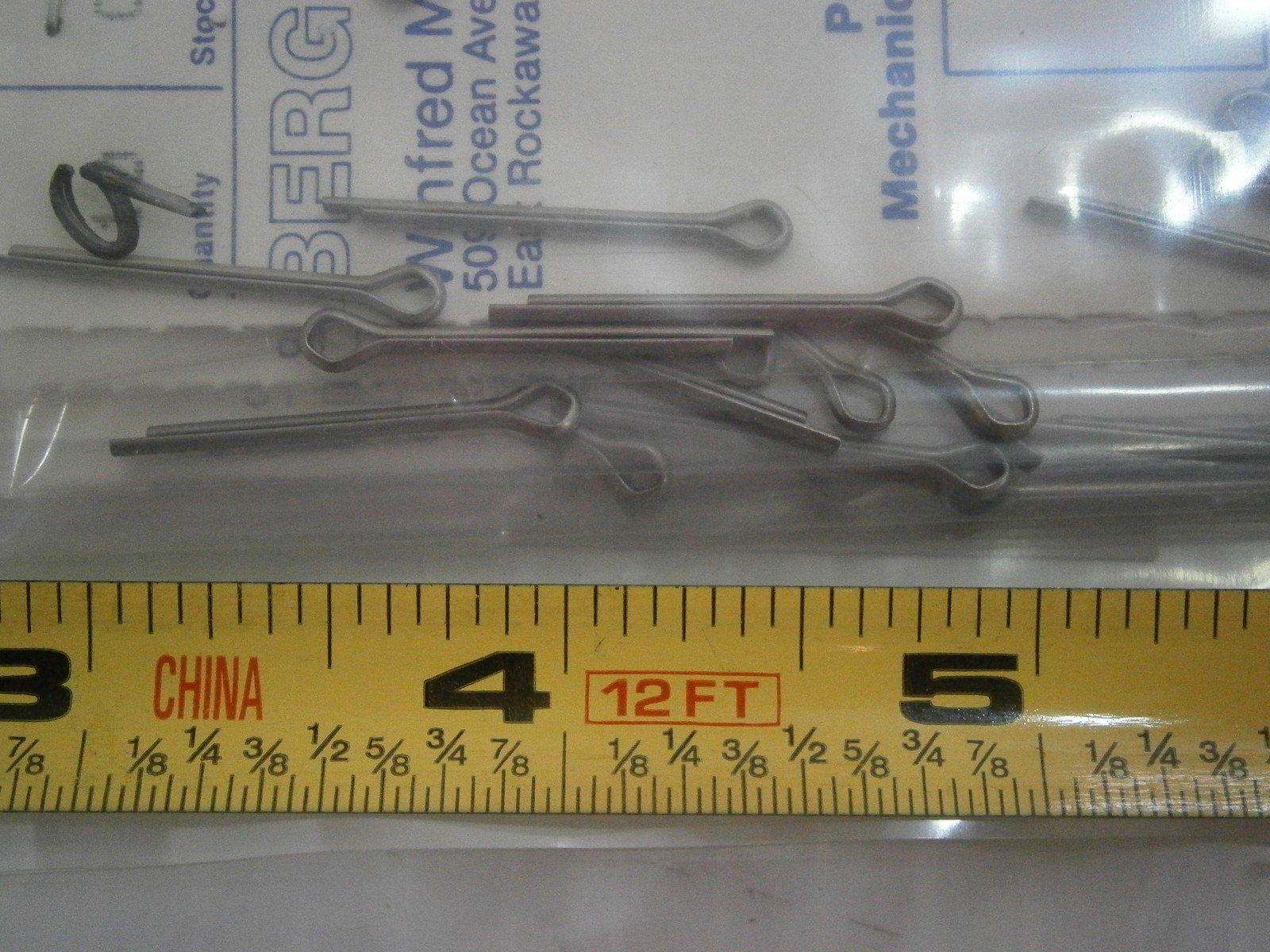 Cotter Pin Stainless Steel .06  Dia.1/8" Head  lot of 19 #1787