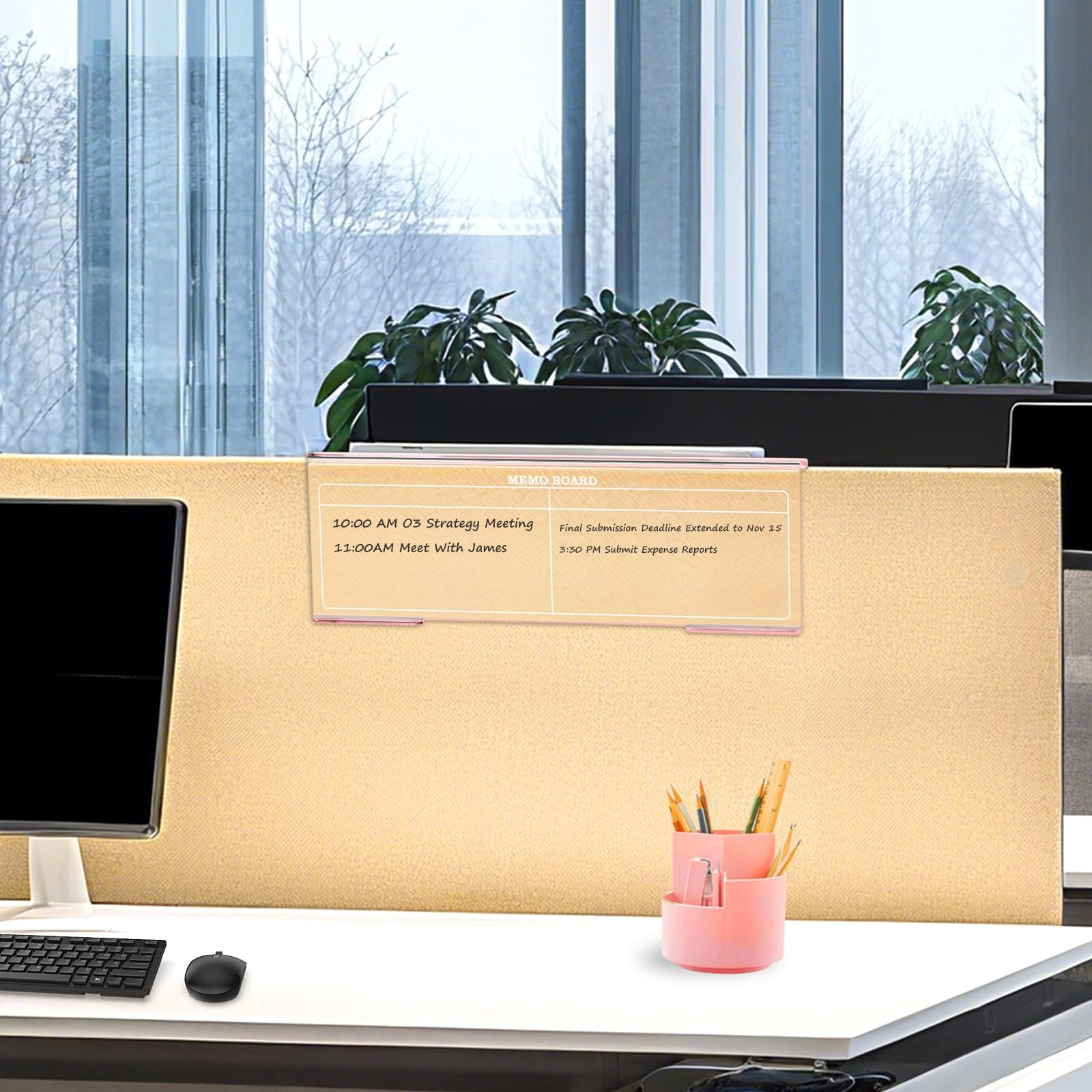 Ergonomic Computer Keyboard Stand - 17 Inch Clear Acrylic Keyboard Riser for ...
