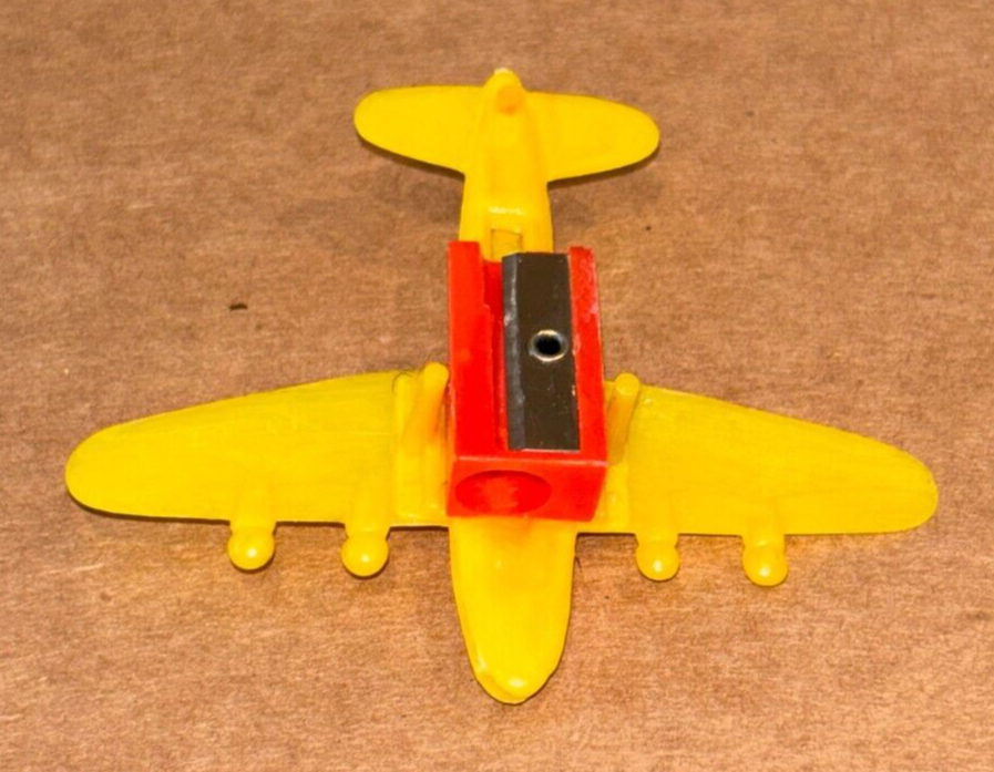 Vintage, Plastic Toy Airplane, Pencil Sharpener