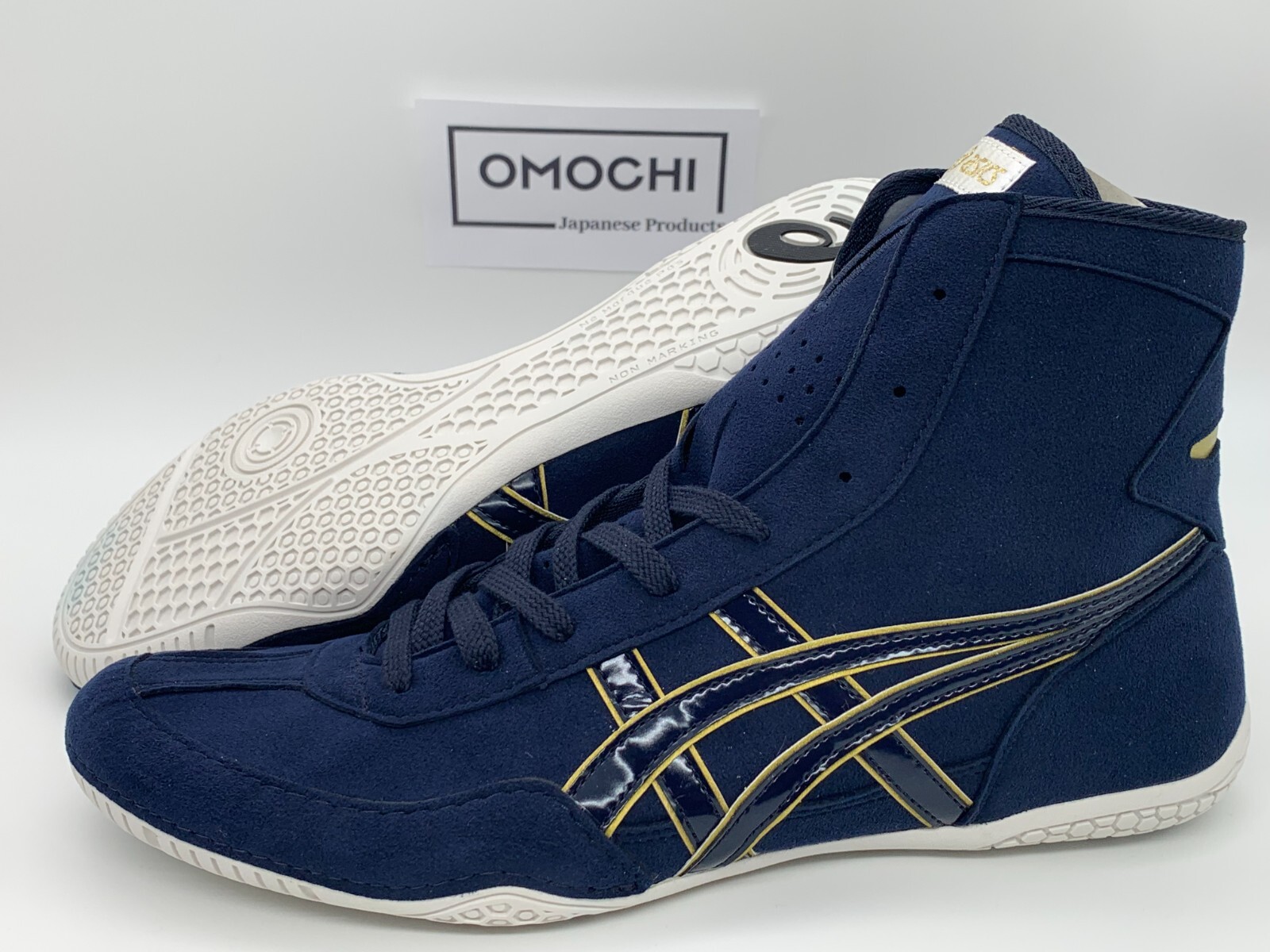 ASICS Wrestling Shoes 1083A001 EX-EO TWR900 Color NVY x NVY x GLD _ 8DXXPPKR