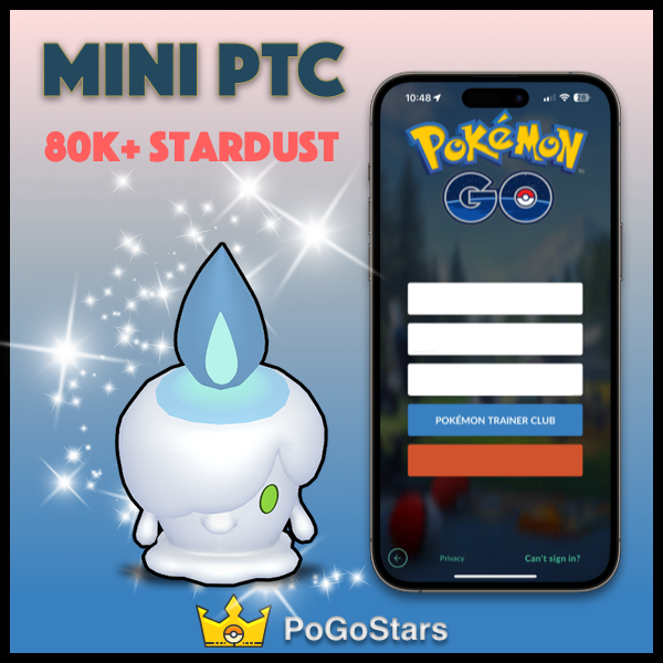 Pokémon Go - Shiny Litwick - Mini PTC 80K Stardust✨Read Description✨