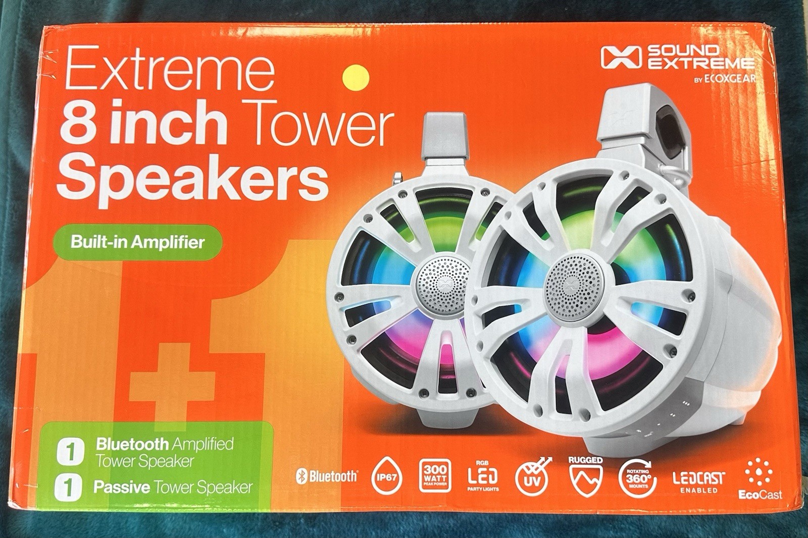 ECOXGEAR ExtremeTower ET08 Passive Speakers White