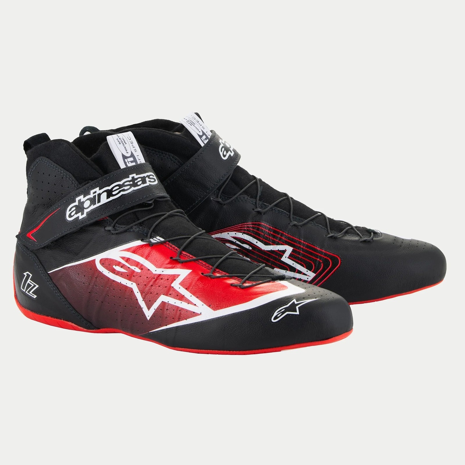 ALPINESTARS USA Shoe Tech-1Z V3 Black / Red Size 12 2715524-13-12