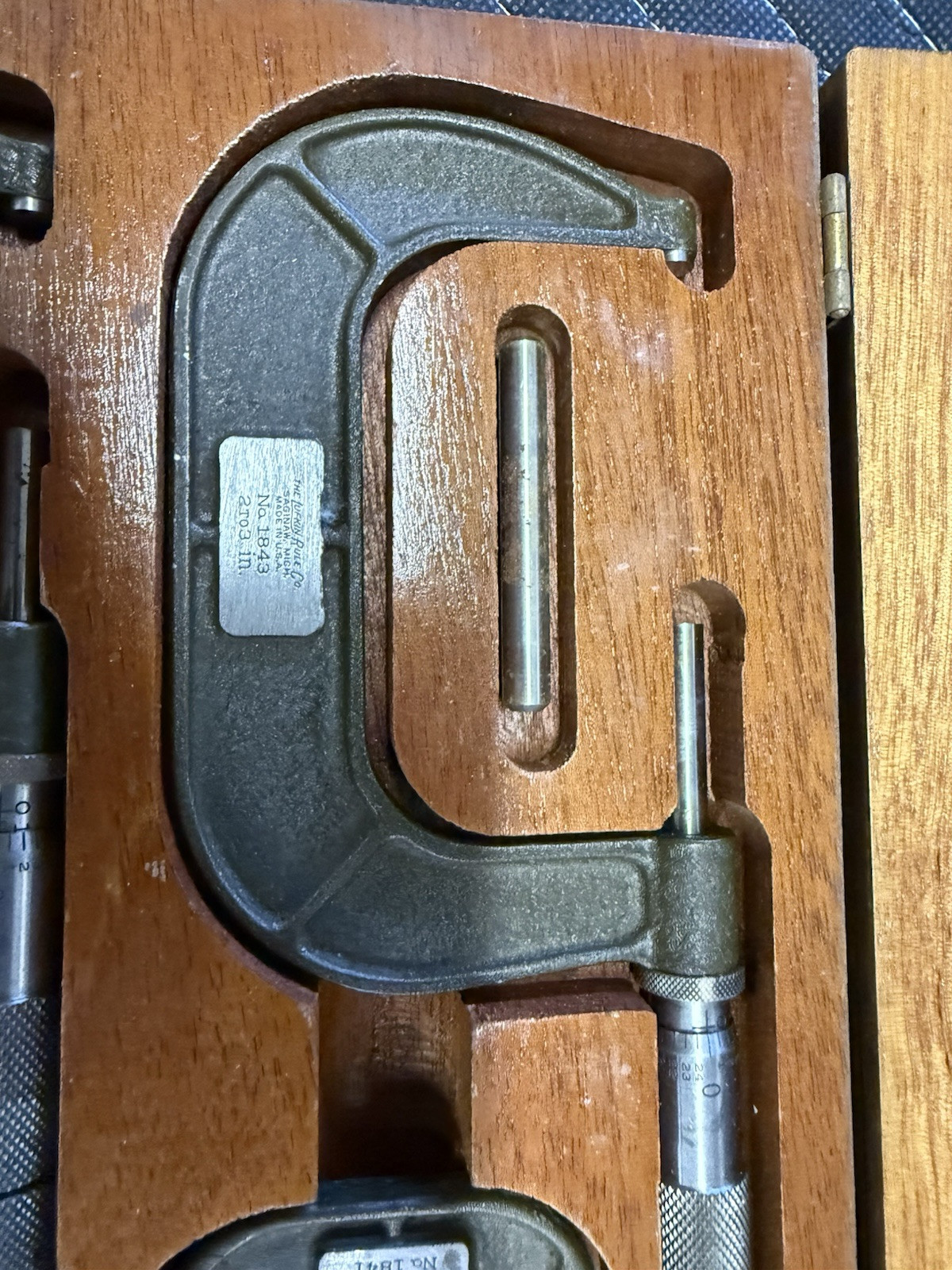 Vintage Lufkin 3 Pc Micrometer Set 0-3"