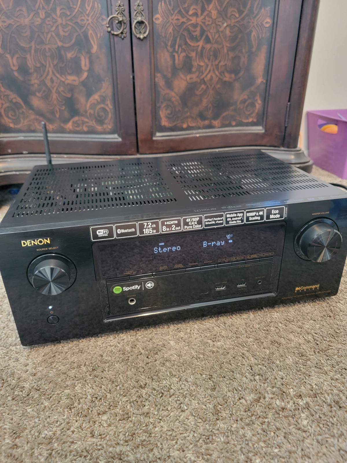 Denon Integrated Network AV Receiver AVR-X2100W - No Remote