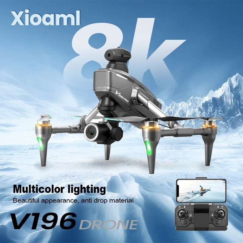 Original V196 Drone 8K Professional HD Dual Cam 5G Wi-Fi 360° Obstacle Avoidance