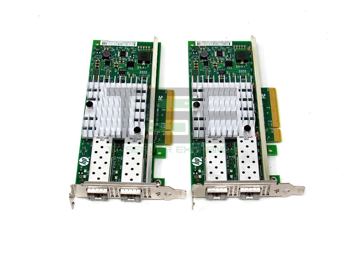 Lot of 2 HP 560SFP+ Ethernet 10Gb 2-Port Network Adapter 669279-001 665247-001