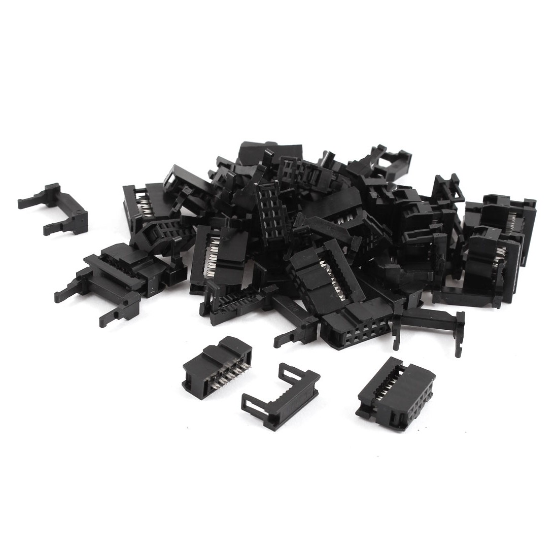 25 Pcs 2.54mm Pitch FC-10P IDC Cable Connector Ribbon Cable 10Pin Female Header
