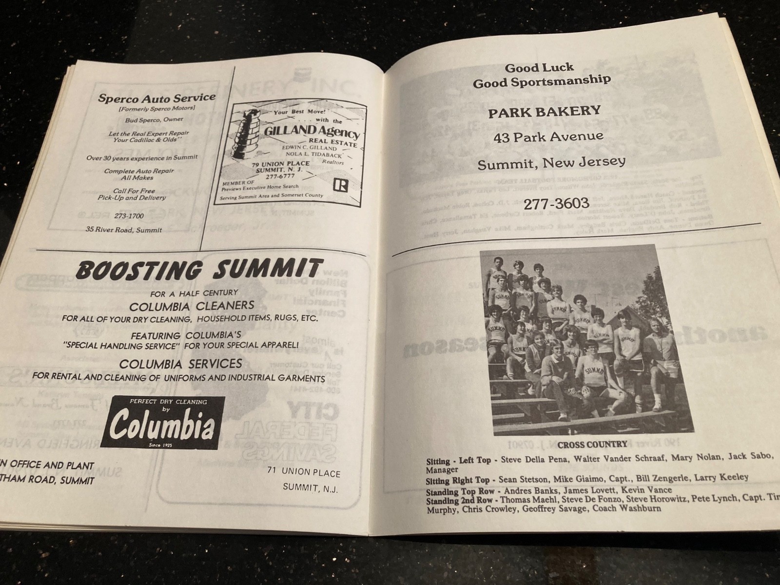 Summit High School Football Program September 23, 1978