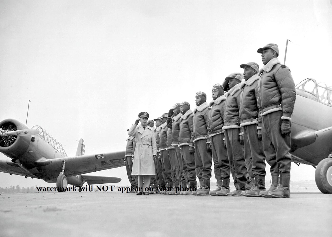 First Tuskegee Airmen Group Class PHOTO World War Army Air Corps Graduates