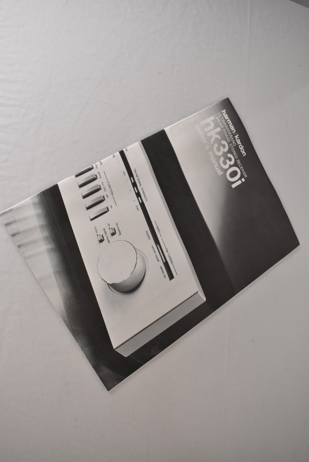 Original Harman Kardon HK 330I Analog Stereo Receiver User's Manual