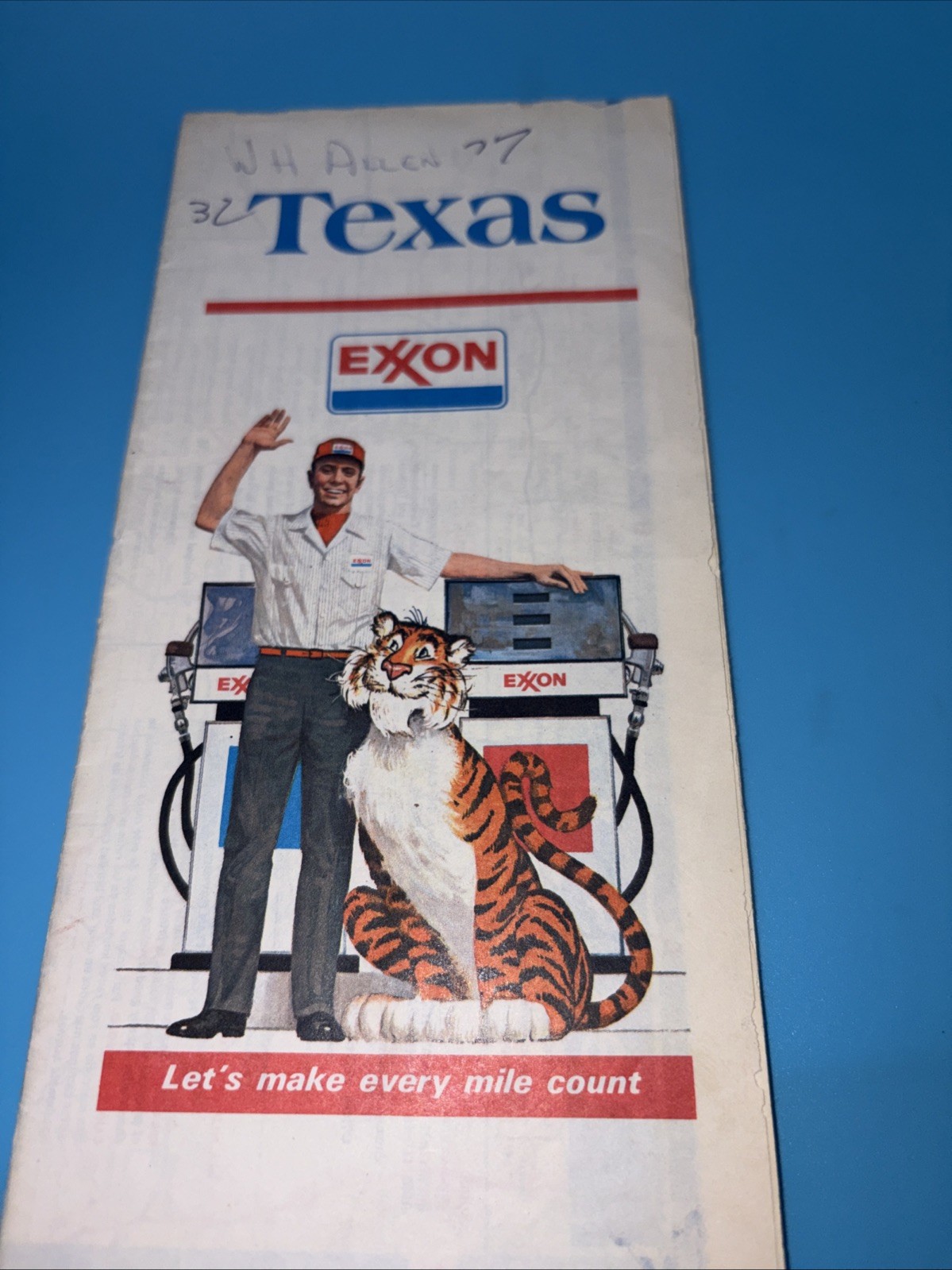 T exas Road Map 1977 Great For Scrapbooking Or Crafts