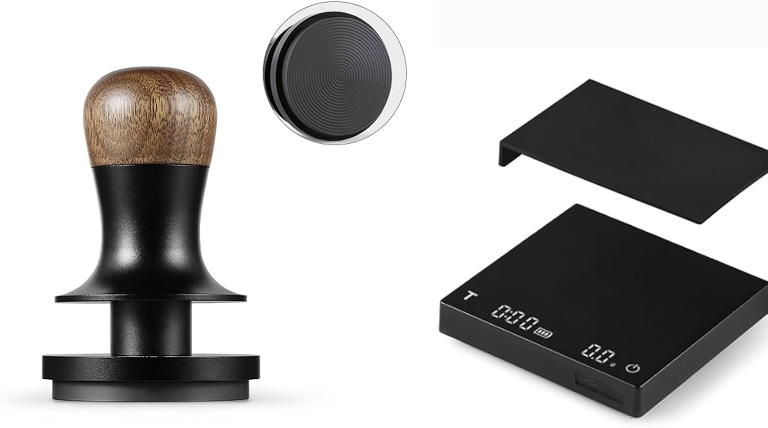 Espresso Tamper & Mini Scale Set for Perfect Coffee Shots