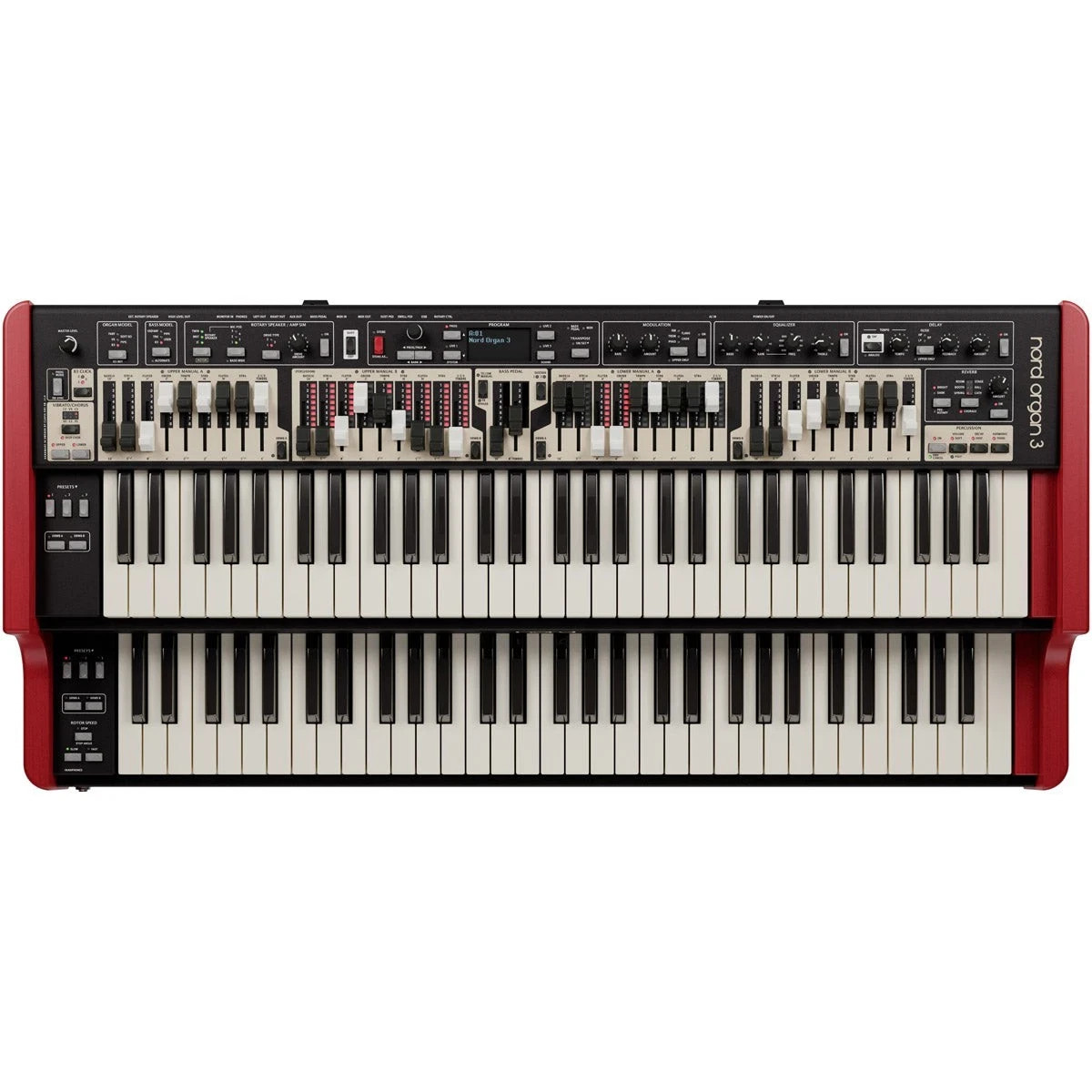 Nord Organ 3  Dual Keyboard  38 Drawbar  Combo Organ.  Sales And Service Center.