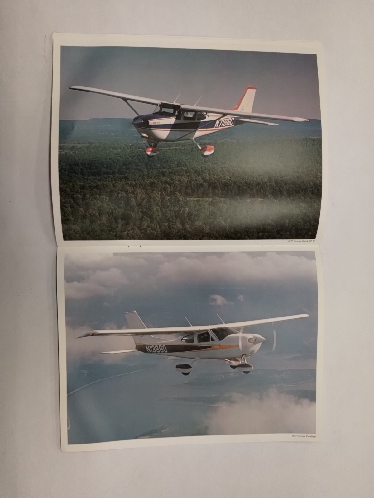 2-Cessna 1977 Commuter, Skyhawk/100, Hawk XP & Cardinal Brochures-Original