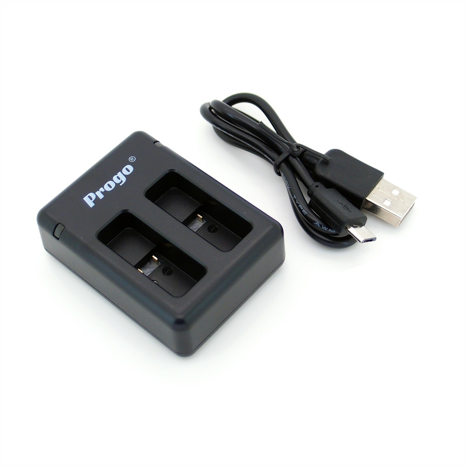 Progo Dual USB Battery Charger for GoPro HERO6 Hero 7 Black AHDBT-501 AHBBP-501
