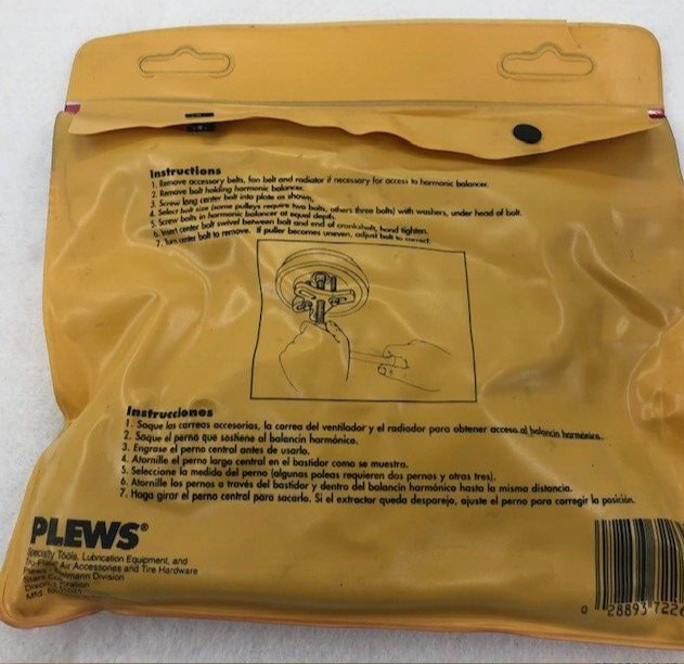 New PLEWS Harmonic Balancer Puller #72-265