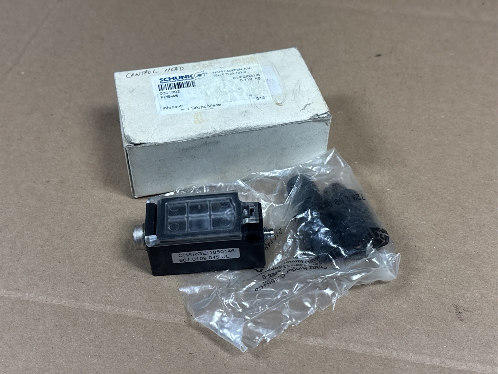 NEW SCHUNK FPS-A5 Control Head Sensor 0301802 FAST SAME DAY SHIPPING