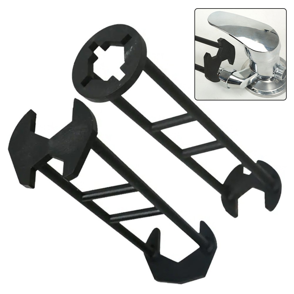 Compact Basin Wrench Multi Use Tap Spanner for Efficient Plumbing Repairs