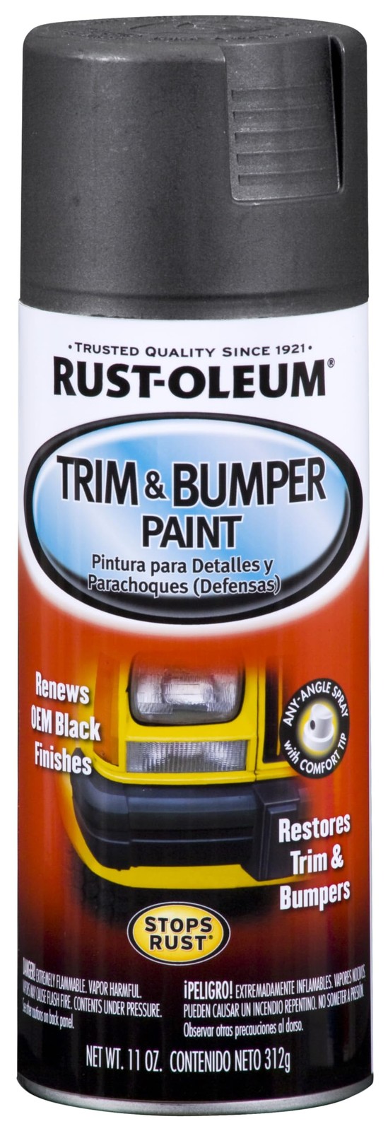rust oleum 251574 Automotive Trim & Bumper Spray Paint 11 oz, Black