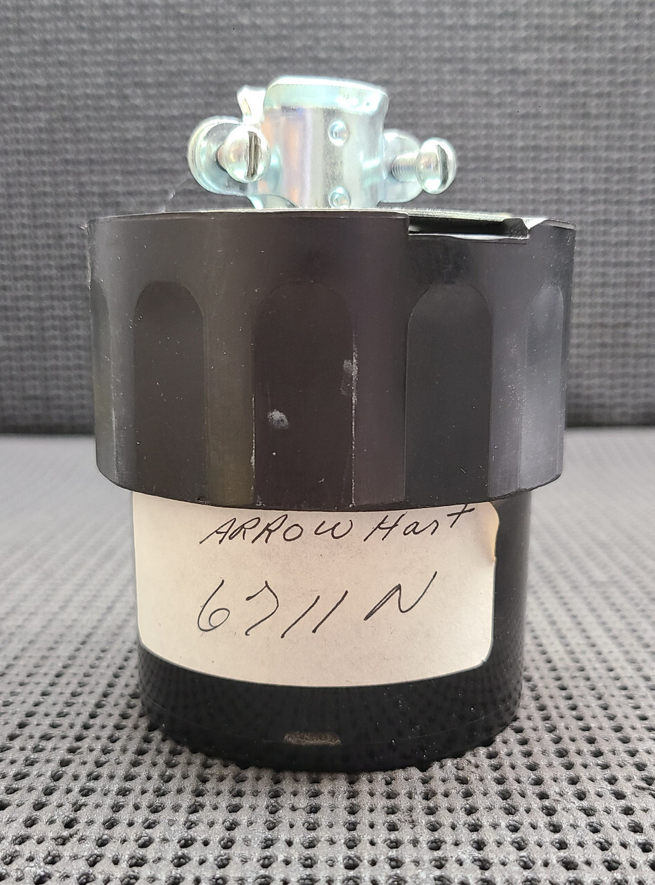 ARROW HART 6711N CONN 50A 125V 2P3W AUTOGRIP STR GY