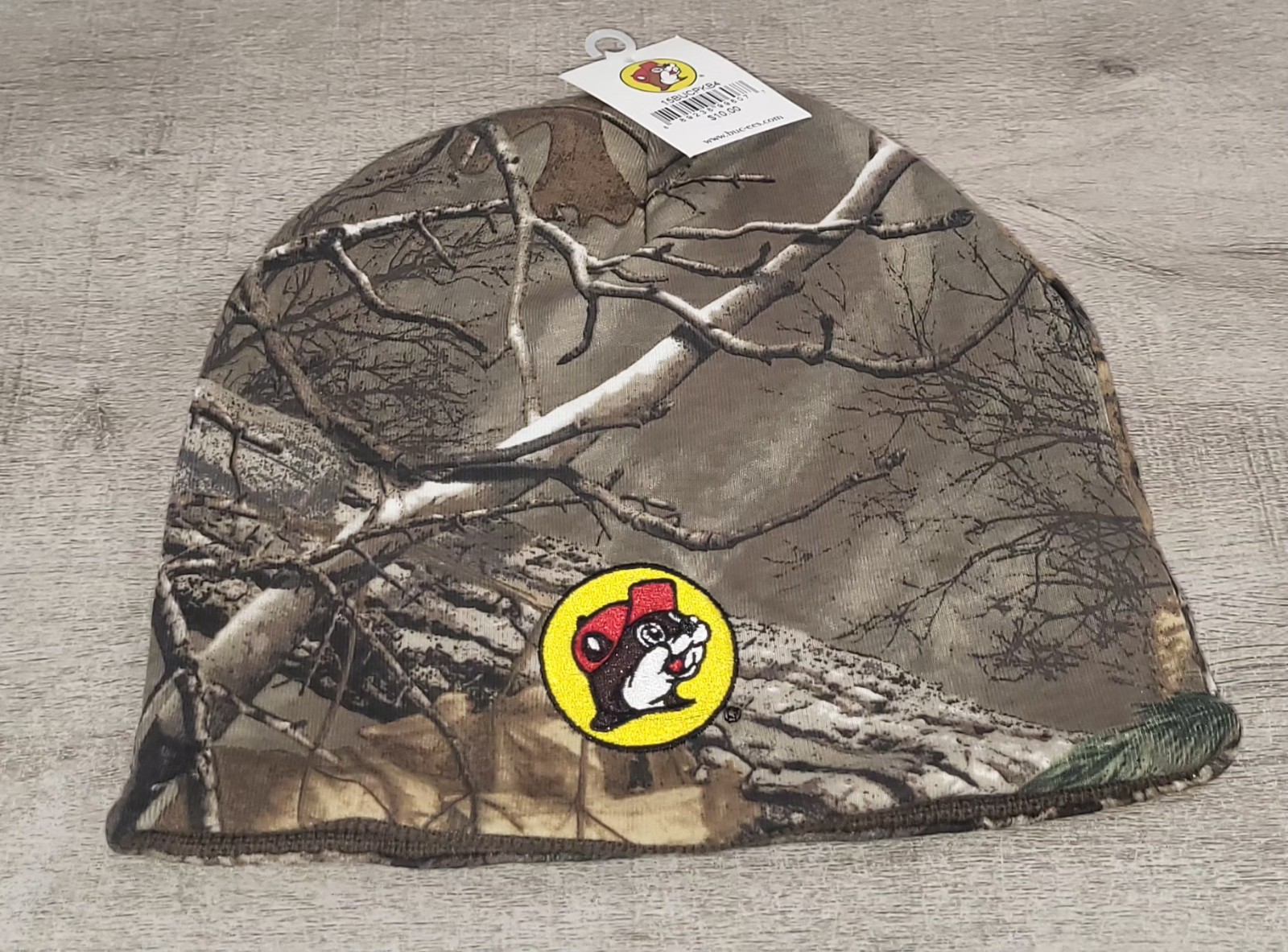 Buc-ee's Truck Stop Camo Camouflage Beanie Knit Hat Cap One Size Outdoor NWT