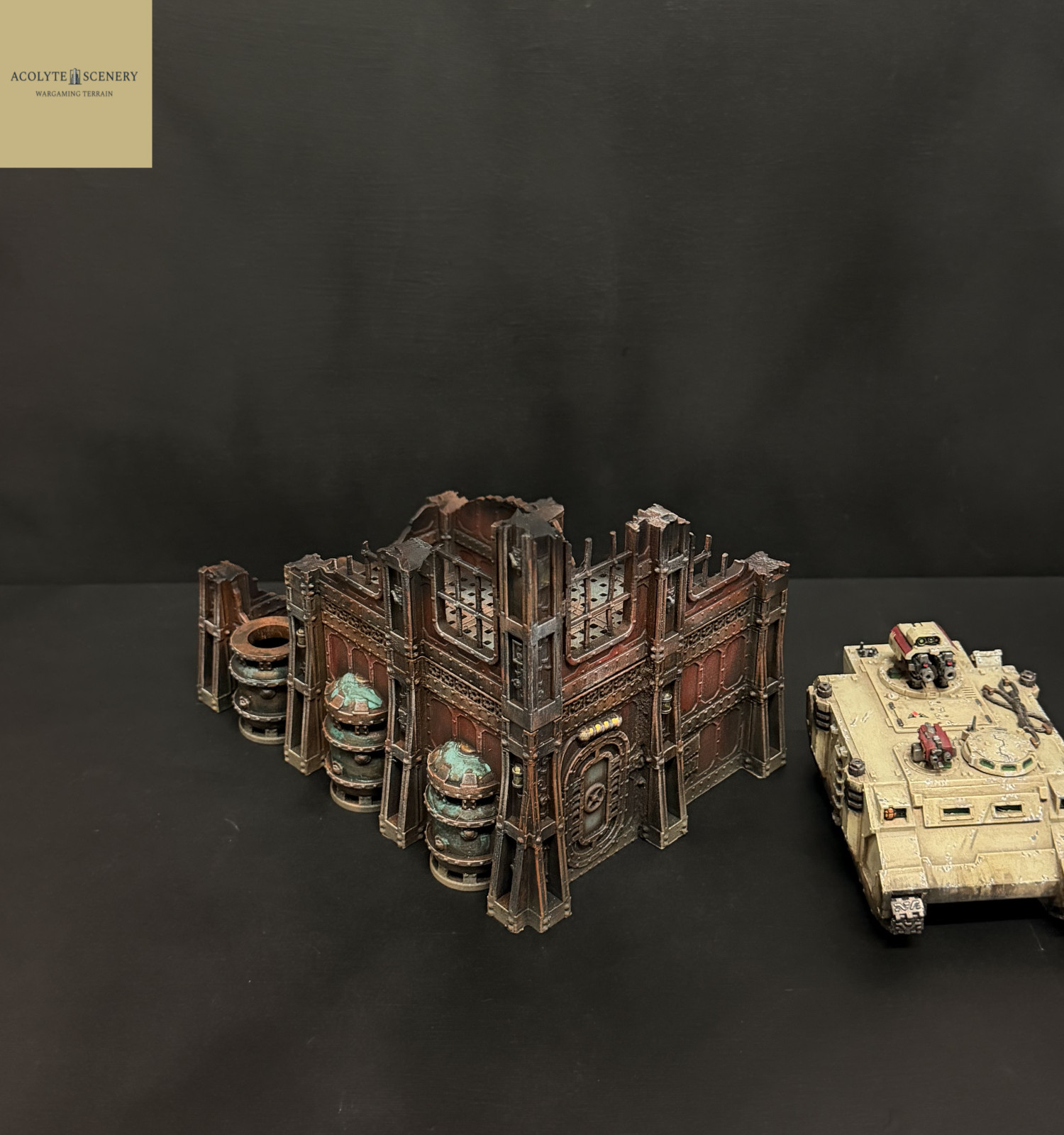 Wargaming Terrain Ruins Easy-Build Stronghold A compatible with Warhammer 40k