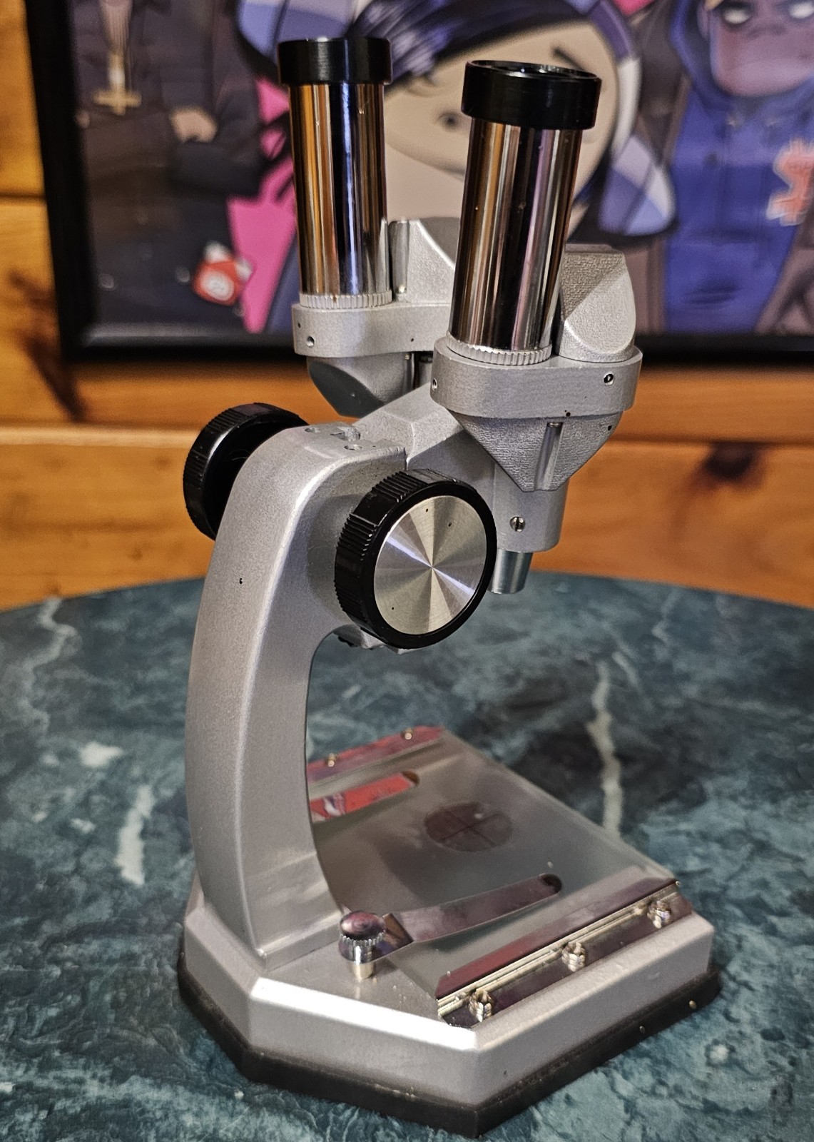 Vtg. Tasco Stereo Microscope 15x-30x-45x w/All Accessories + Instructions VG+