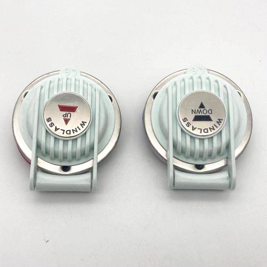 2x White Boat Yacht 12V/24V White Deck Anchor Windlass Foot Switch Up&Down Set