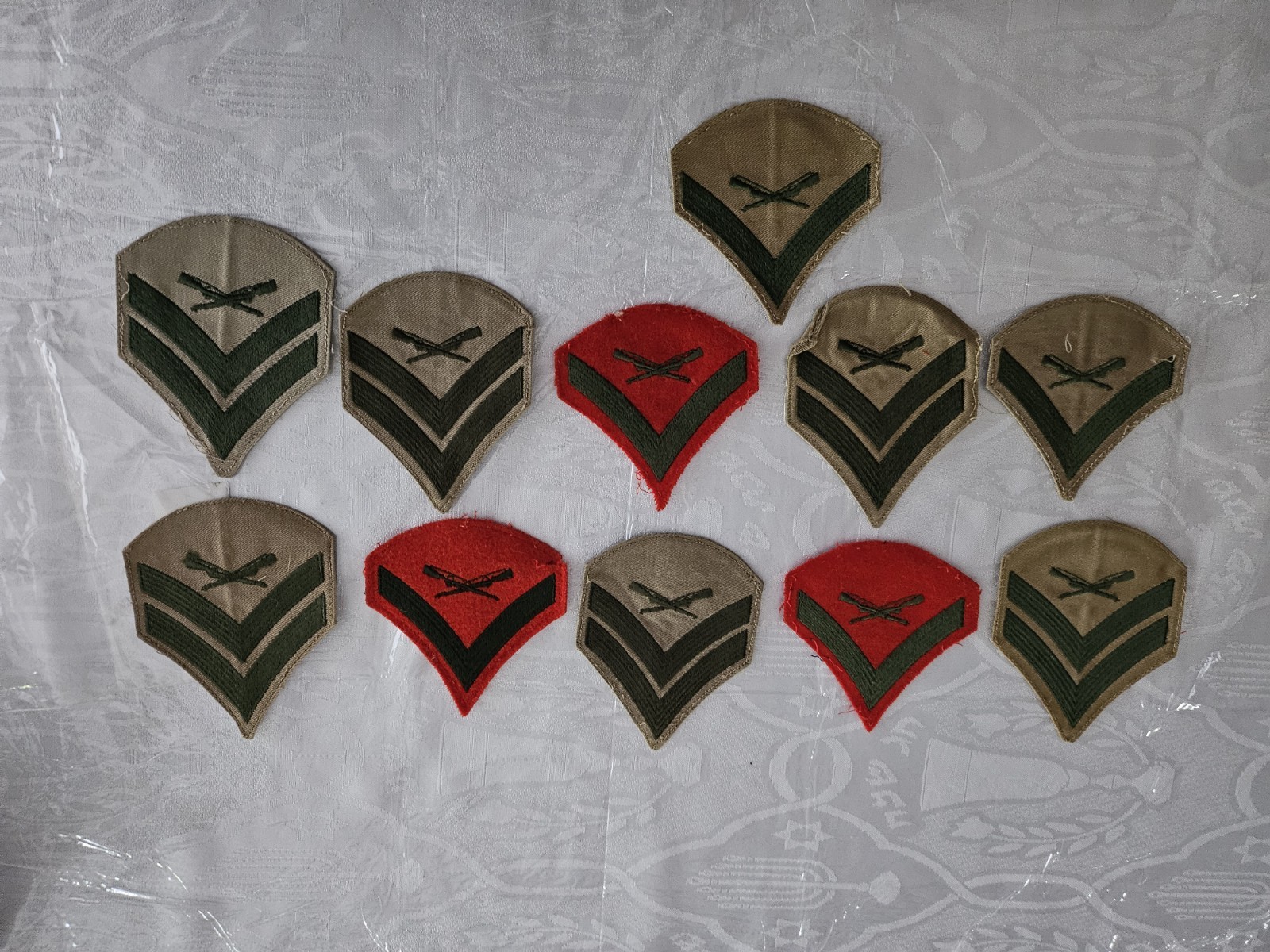 Lot of 11 USMC MARINE CORPS Insignia LANCE CORPORAL & CORPORAL E-3 E-4 Sempre Fi