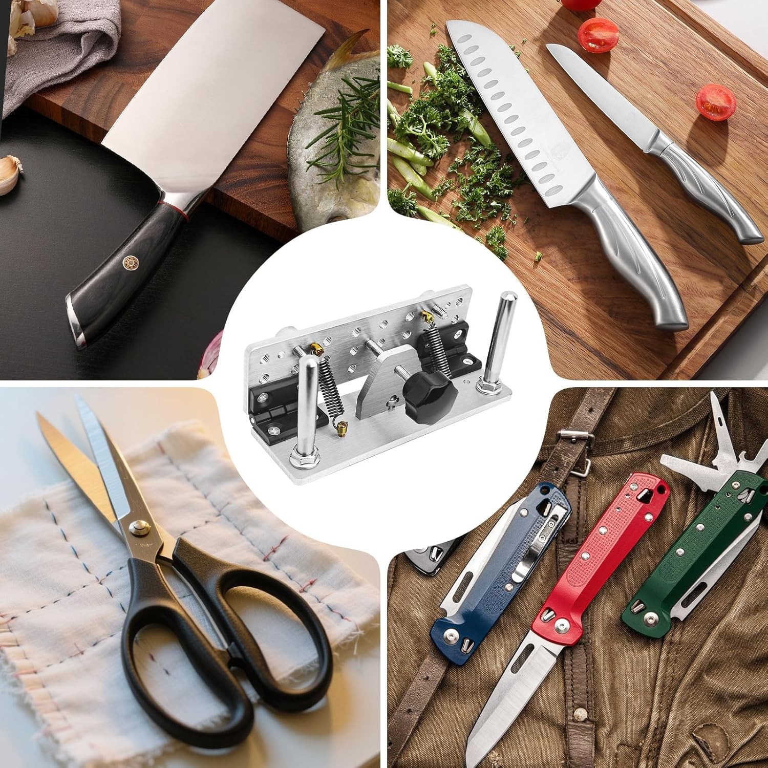 Knife Sharpening Jig Adjustable Angle Belt Grinder Knife Beveling Tool Small