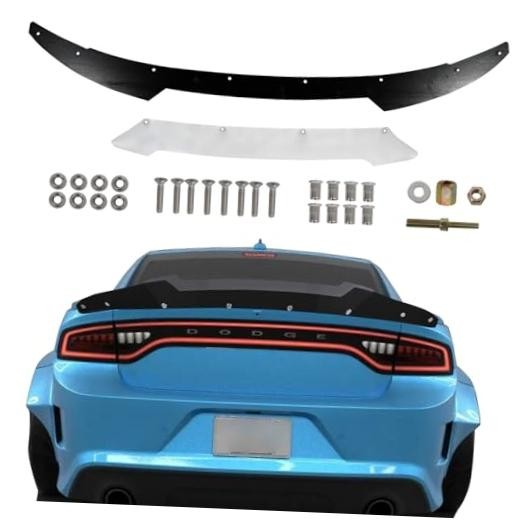 Rear Wickerbill Spoiler Compatible with 2015-2023 Dodge Charger SRT Hellcat