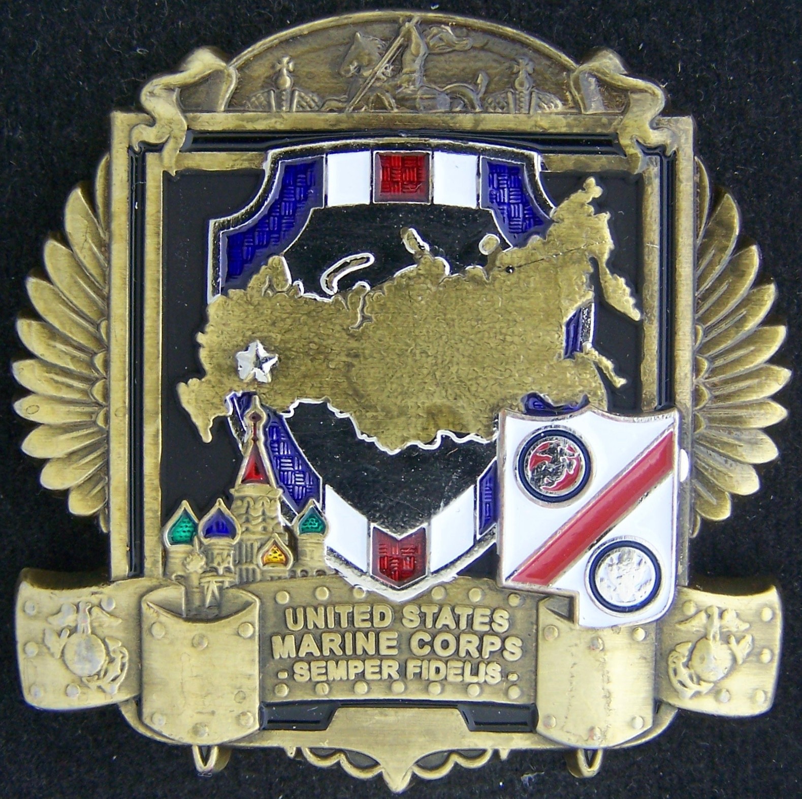 Marine Security Guard MSG Detachment Moscow Russia Challenge Coin