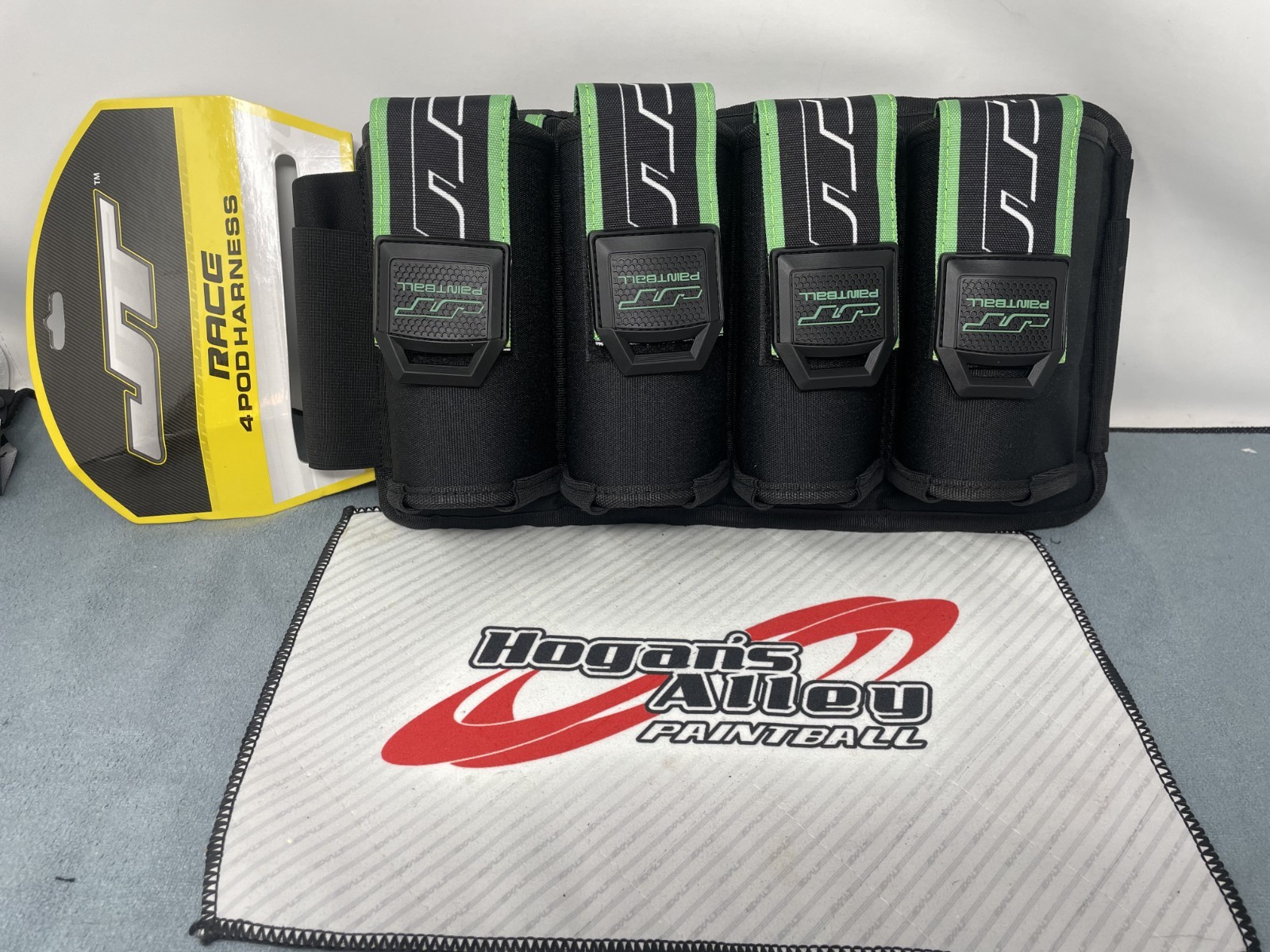 JT Race 4 Pod Paintball Pack/Harness (Peridot)