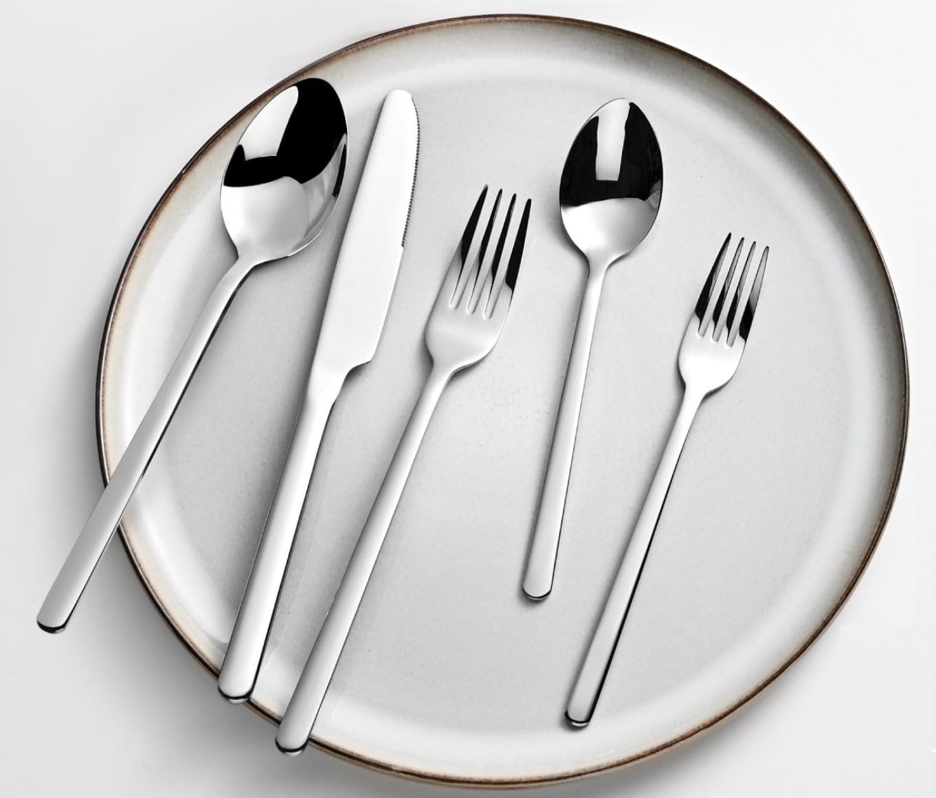 20-Piece Stainless Steel Silverware Set for 4 - Dishwasher Safe Flatware