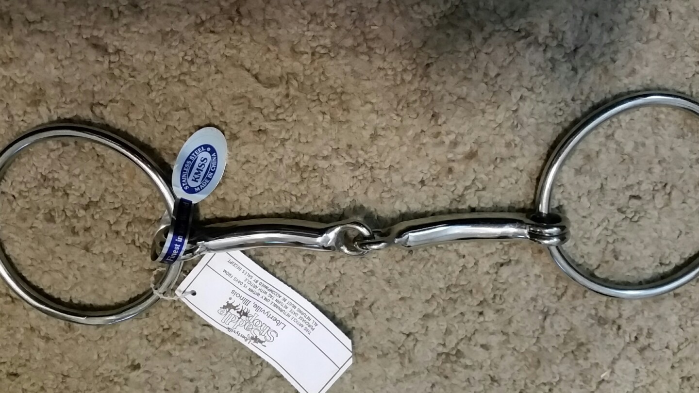 BRAND NEW KMSS Loose ring snaffle bit, 5.25" stainless